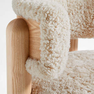 Sassanid OEM norteamericano más popular sala de estar reconfortante asiento <span class=keywords><strong>Harper</strong></span> Shearling Accent silla - Product Image 5