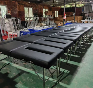 Tempat Tidur Terapi Pijat Lipat Multifungsi - 3 Segmen yang Dapat Disesuaikan untuk Punggung/Kaki, Fungsi Pemanas & Disetujui CE, Ideal untuk Klinik - Product Image 2