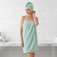 Serviettes de bain et de spa personnalisées en microfibre polaire corail de haute qualité, douces, très demandées, avec logo sur mesure, vente en gros