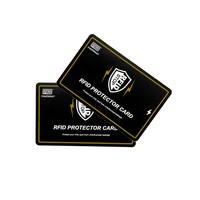 Customized Signal Shield RFID Security Protector Card 13.56MHz Anti Theft NFC Blocker Card RFID Blocking Card with Plastic PVC