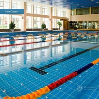 Direktverkauf ab Werk Wettkampf-Schwimmbad-Linienseil aus Polyethylen-Material Anpassbare Länge (25m/50m) UV-Beständig