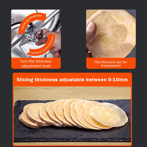 Lemon Orange điện và hướng dẫn sử dụng <span class=keywords><strong>Slicer</strong></span> thương mại khoai tây chiên Rau cà rốt slicing máy - Product Image 5