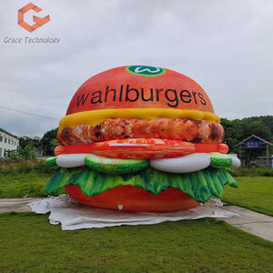 Kustom balon Hamburger makanan cepat balon Burger Hamburger kartun UNTUK RESTORAN promosi iklan - Product Image 1