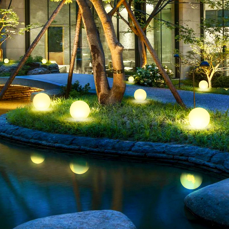 YUNDUO Intelligent Landscape Waterproof Yard RGB Garden Smart Outdoor LED Bollard Lawn Pillar Light