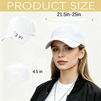Gorras de Béisbol Blancas al por Mayor, Gorras de Béisbol Lisas Ajustables para Hombre, Gorras Trucker, Gorras de Béisbol al por Mayor para Mujer