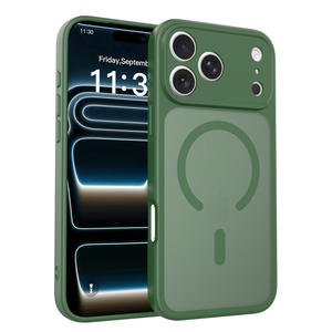 Coque de téléphone magnétique en TPU souple mat, protection intégrale antichoc semi-transparente pour iPhone 17 16 Series - Product Image 3