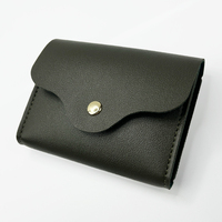 Pochette en cuir PU épaisse personnalisée avec logo 3D métallique, petit sac à bouton enveloppe, échantillon gratuit, emballage de bijoux