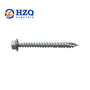(250) Viti per Tetti in Metallo Zincato con Testa Esagonale 10 X 2 Pollici per Lamiera e Rivestimenti in Legno - Product Image 2
