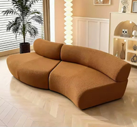 Ensemble de canapés de salon de luxe, style minimaliste italien moderne, avec rembourrage en éponge, taille personnalisable, conception compressible