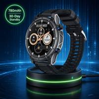 Reloj Inteligente F185 con GPS Integrado, Mapa Fuera de Línea, Pantalla AMOLED de 1.75" 466*466, Altímetro, Barómetro, Brújula, Resistente al Agua IP68, Batería de 780mAh, Reloj Deportivo