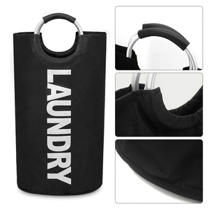 <span class=keywords><strong>Cesta</strong></span> de lavandería portátil impermeable, personalizada, con mango de metal, gran oferta, <span class=keywords><strong>2022</strong></span> - Product Image 4