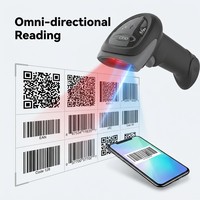 Scanner de codes-barres 2D filaire USB intelligent Cino A680 avec IA, imageur portable pour l'industrie logistique moderne et l'usine 4.0