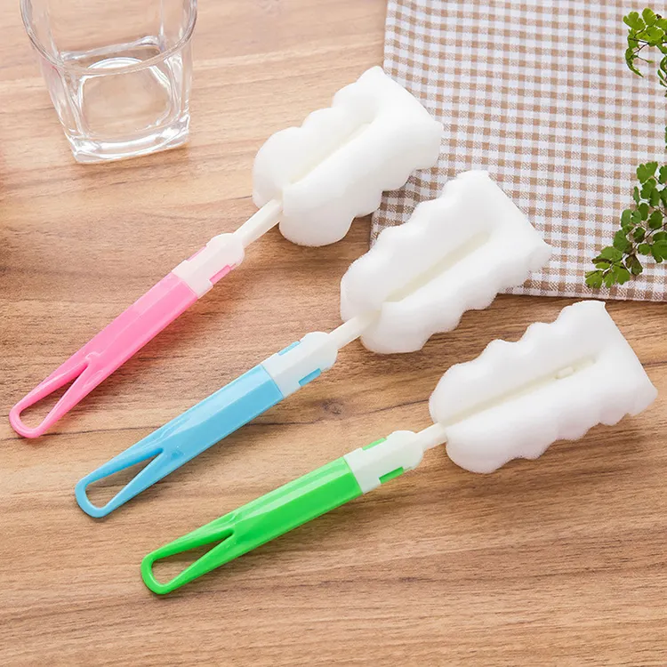 Wholesale Household Glass Cleaner Bottle Cleaner Plastic Cleaning Cup Brush Spin Scrubber Kitchen Accessories Cleaning Tools For