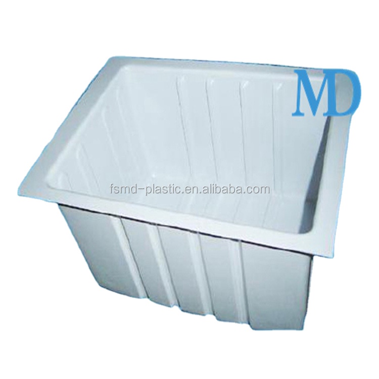 Vacuum formed ice maker refrigerator or freezer inner plastic tank