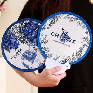 Custom Printed Soft Flying Disc Round Hand Folding Fan With Pouch Foldable Flying Disc Customized Logo with <b>Pocket</b> - Product Image 5