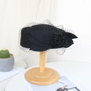 Gorro de pescador con bordado para mujer, gorro de boda con bordado, para fiesta, X5106 - Product Image 4