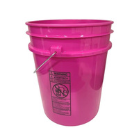 Ember plastik tugas berat 3.5 galon dengan tutup Gamma segel ketat untuk makanan jumlah besar dan penggunaan darurat