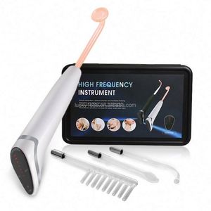 Máquina Portátil <span class=keywords><strong>de</strong></span> Alta Frecuencia 4 en 1 para Uso Doméstico, Varita <span class=keywords><strong>de</strong></span> Electrodo <span class=keywords><strong>de</strong></span> Vidrio para el Crecimiento del Cabello, Eliminación <span class=keywords><strong>de</strong></span> Ojeras y Rejuvenecimiento <span class=keywords><strong>de</strong></span> la Piel - Product Image 2