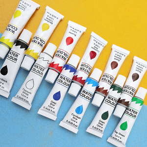 Juego de Pinturas de Acuarela Portátiles de Alta Calidad Personalizadas, <span class=keywords><strong>12</strong></span> Colores, Tubos de <span class=keywords><strong>12</strong></span> ml, con Papel, Lienzo y Vidrio para Dibujo Infantil - Product Image 2