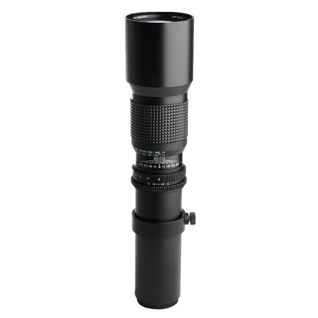 DSLR Camera 500mm F/8.0 Preset Telephoto Lens