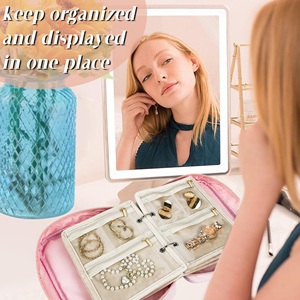 <b>Clear</b> Sturdy Zipper Jewelry <b>Bag</b> <b>Travel</b> Organizers for Earrings and Necklaces with Waterproof Designs Daily Use - Product Image 4