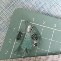100 Breloques en Résine Multicolores en Forme de Queue de Poisson pour la Fabrication de Bijoux DIY