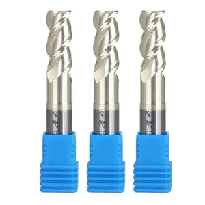 HUHAO HSS Carbide 3F End Mills Carbide End Mill Cutting Tools CNC Custom Router Bits Cutter For Aluminum H04232701