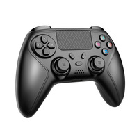 Manette de jeu sans fil pour PS4 avec éclairage, double moteur et capteur 6 axes, poignée de conception exclusive