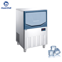 Huachill Machine à glace MJI-B320 refroidissement par eau façade en forme de cube petite meilleure maison commerciale industrielle Machine à glace de haute qualité
