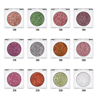 Fard à paupières métallique MLM avec finition scintillante haute brillance pour les marques de maquillage en marque blanche, logo personnalisé, OEM