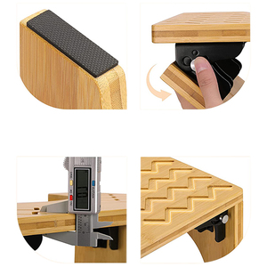 Sgabello per piedi accovacciato in bambù per bagno antiscivolo per uso domestico di alta qualità - Product Image 4