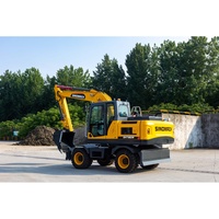 Excavatrice sur roues OEM/ODM Changlin 15 tonnes avec moteur Cummins pour l'installation souterraine de canalisations d'eau, de câbles et de conduites d'égouts en acier