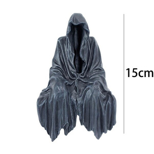 Statue en résine d'Halloween : Homme mystérieux en <span class=keywords><strong>noir</strong></span>, <span class=keywords><strong>Seigneur</strong></span> des Horreurs, Accessoires de scène - Product Image 5