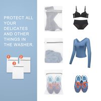 Sac de Lavage en Maille Réutilisable pour Vêtements, Soutiens-Gorge et Chaussures, Accessoires de Lavage Personnalisables avec LOGO d'Usine, Vente Chaude