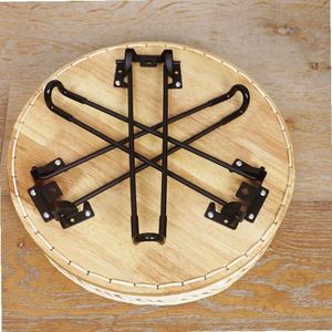 <span class=keywords><strong>Panier</strong></span> de Moïse carré en jute Bolga, marron foncé, en fibre de blé, tressé à la main, pour paniers cadeaux, articles de décoration et rangement - Product Image 6