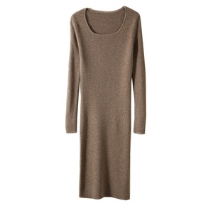 <span class=keywords><strong>Robe</strong></span> longue en tricot d'automne-hiver, <span class=keywords><strong>pull</strong></span> en laine <span class=keywords><strong>cachemire</strong></span>, <span class=keywords><strong>robe</strong></span> en tricot pour femmes - Product Image 5