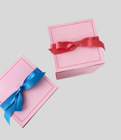 Vente en gros de boîte à gâteau rose pour fête d'anniversaire emballage boîte à gâteau de mariage en papier carton de 10 pouces avec poignée