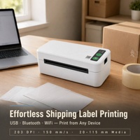 Imprimante d'étiquettes thermiques DP110UBT-28 4 pouces, imprimante portable sans fil BT 4x6 pour bordereaux d'expédition, interface USB, en stock