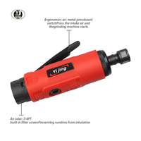 Clé à chocs pneumatique YIJING YJ601 25000 tr/min, kit meuleuse d'angle 1/4 pouce / mini-meuleuse d'angle / meuleuse vibrante manuelle, garantie OEM 3 ans