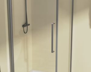 90X90X190cm <span class=keywords><strong>Salle</strong></span> de douche à porte pivotante carrée oxydée <span class=keywords><strong>en</strong></span> métal à la mode avec verre trempé de 6mm - Product Image 5