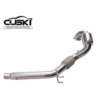 Downpipe kinerja tinggi untuk VW Golf MK7/MK7.5 GTI 2.0T 2014-2020 kualitas tinggi dengan Downpipe knalpot katalis
