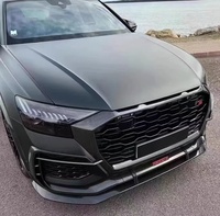 Kit carrosserie style RSQ8 avec calandre de pare-chocs avant, diffuseur arrière SQ8 et embouts d'échappement pour Audi Q8 2018-2022 - Pièces extérieures