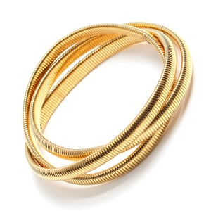 Braccialetto elastico di moda in acciaio inossidabile classico con motivo a catena a forma di osso di <span class=keywords><strong>serpente</strong></span> - Product Image 4