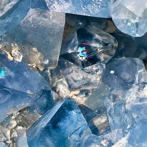 Venta al por mayor de alta calidad <span class=keywords><strong>Natural</strong></span> azul celestita racimo curación celestita corazón huevo cristal artesanías para regalo perfecto y decoración - Product Image 2