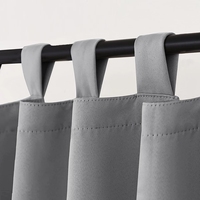 DaiRui Rideau occultant d'extérieur imperméable en polyester 100% coupe-vent à languettes pour gazebo