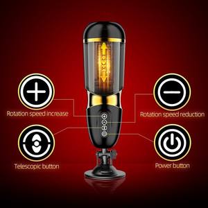 صوت شخص حقيقي 3 سرعةتحكم 10 تردد بالدفع دوّارة بدون استخدام اليدين قاعدة شفط كوب الاستمناء - Product Image 3