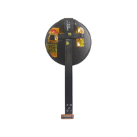 Jam tangan pintar bulat 1.04 inci 340*340 layar OLED QSPI 24Pin Tampilan modul AMOLED melingkar dengan penutup sentuh Panel layar sentuh