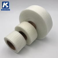 Pita Bahan Dinding Jaring Fiberglass Perekat Sendiri Berkualitas Tinggi Bebas Alkali 45g/m2 C-Glass untuk Retak Drywall 20-300M