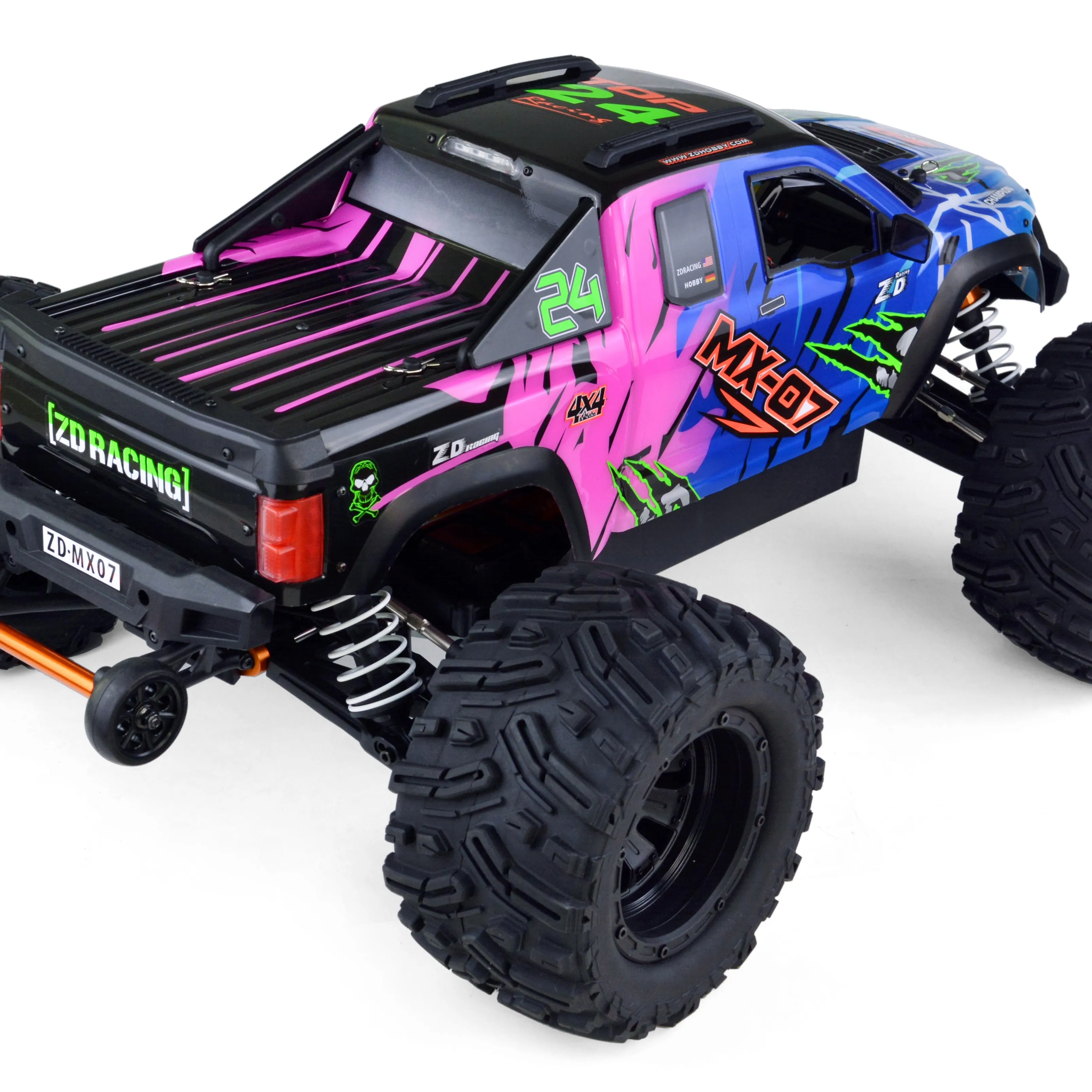 ZD Racing Rockrt-RC MX-07 1/7 Scale 4WD Brushless Electric Off-road Monster Truck 90KM/h High Speed Remote Control RC Car