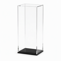 Vitrine transparente en acrylique haute, présentoir autoportant en acrylique pour figurines d'action